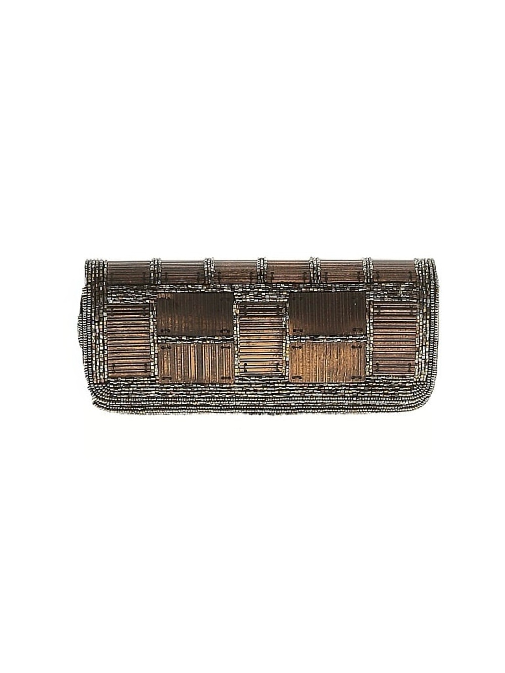 BCBGMAXAZRIA Beaded Brown Clutch